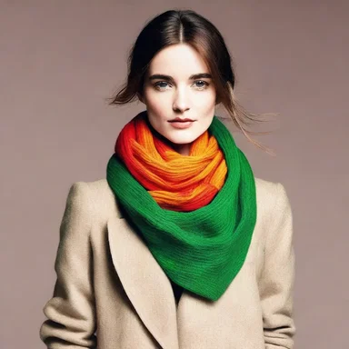 The fashion magazine recommended using a bold-colored scarf to draw attention to your schnozzle.