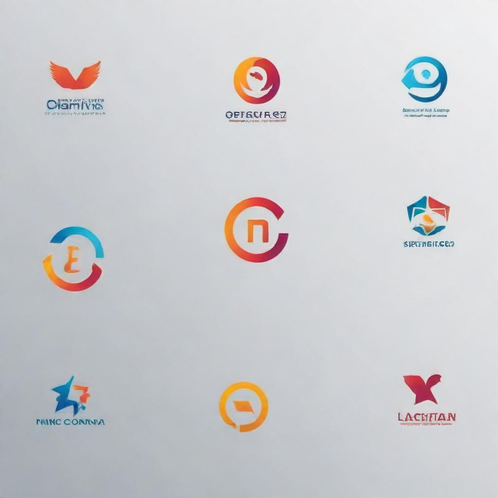 Create a visually captivating, professional, and unique company logo.