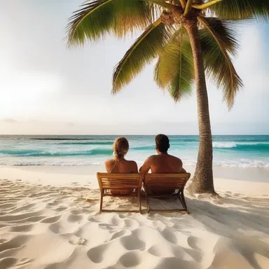 In her daydreams, she dreamt up the perfect romantic getaway with her partner on a secluded beach.