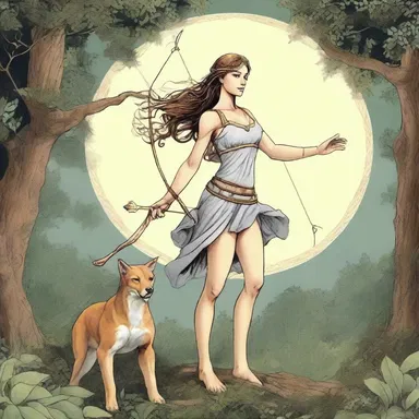 In Greek mythology, Artemis, the goddess of the hunt, would often hunt down formidable creatures.