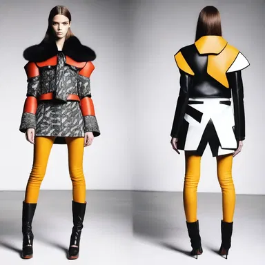 The fashion designer wanted to create a bold and fierce look, inspired by the idea to hunt down fashion trends.
