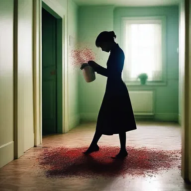 She could feel an eerie presence in the room as she sprinkled pepper around for protection.