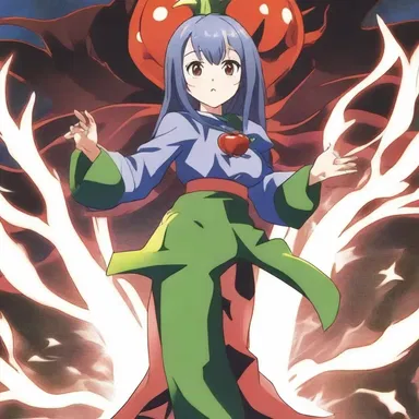 The main character used a magical pepper to summon a powerful creature in the anime series.