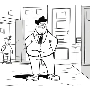 In the cartoon, the mischievous character peppered the scene with hilarious pranks.