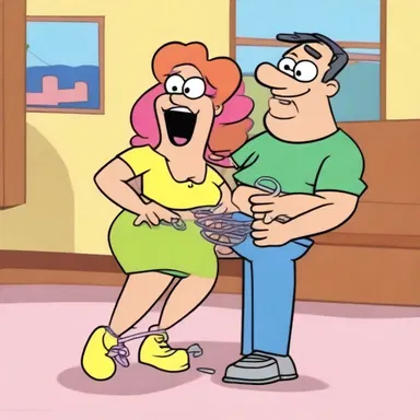 In the cartoon episode, the character experienced costalgia after a comedic mishap involving a giant rubber band snapping against their chest.