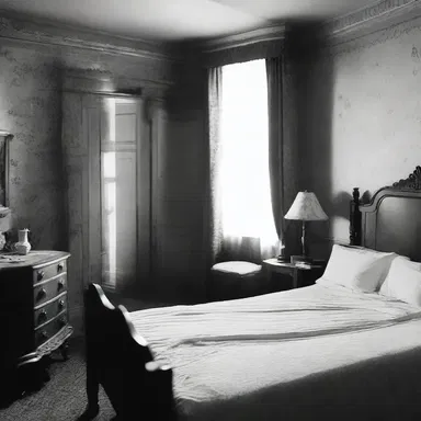 The couple checked into the double-bedded room, unaware of the haunted past that awaited them.