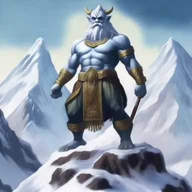 According to the ancient legends, a powerful deity dwelled in the snow-clad peaks, guarding the secrets of the mountain.