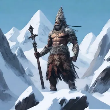 According to the ancient legends, a powerful deity dwelled in the snow-clad peaks, guarding the secrets of the mountain.