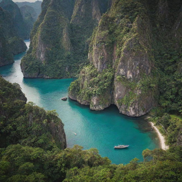 Picturesque scenes from the Philippines, showcasing its unique blend of urban landscapes and natural beauty, vibrant culture, and landmarks.