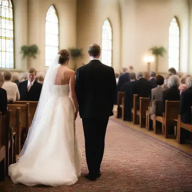Kate and John were married at the chapel and reception hall, respectively.