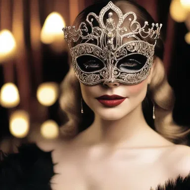 At the masquerade ball, the glamorous actress surprised everyone by unmasking herself and revealing her true identity.