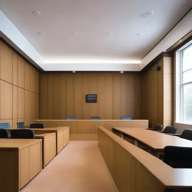 The design of the courtroom was carefully planned to ensure that individuals feel secure and protected while exercising their privilege against self incrimination.