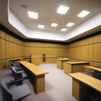 The design of the courtroom was carefully planned to ensure that individuals feel secure and protected while exercising their privilege against self incrimination.