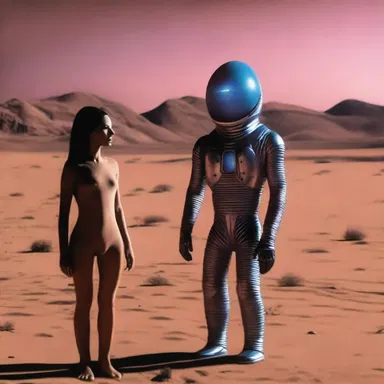 In the science fiction movie, the protagonist goes on a blind date with an extraterrestrial being from another planet.