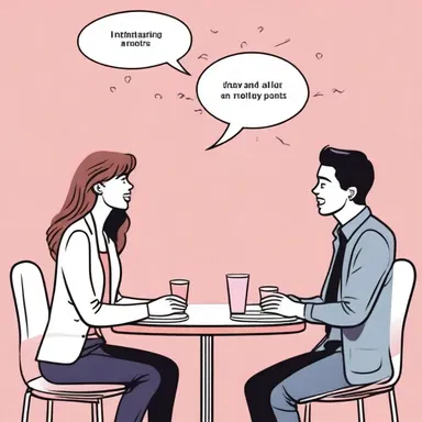 In the romantic comedy, the main characters meet on a blind date and sparks immediately fly between them.