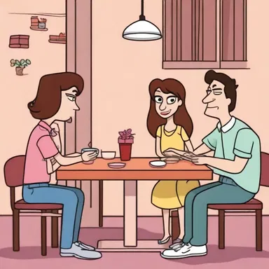 In the episode of the animated series, the main character reluctantly agrees to go on a blind date set up by their friends.