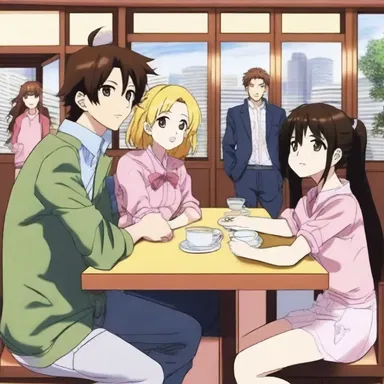 In the anime series, the main character reluctantly agrees to go on a blind date set up by their friends, leading to unexpected adventures.
