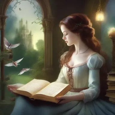 To escape reality, she turns to fantasy novels and immerses herself in magical worlds.
