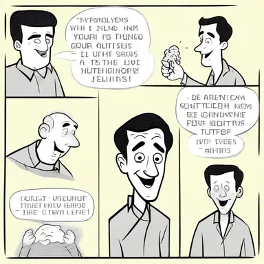 In order to lighten the mood, he always turns to his collection of funny jokes.