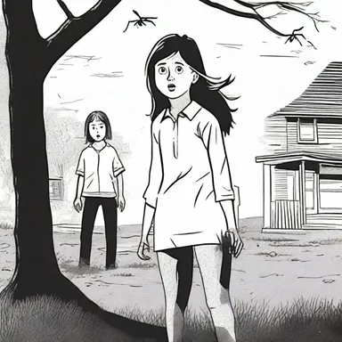 When the protagonist in the horror movie hears a noise outside, she turns to her friend and says, 'Did you hear that too?'