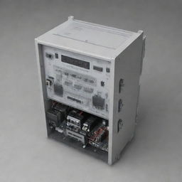 Generate a detailed schematic of a three-phase inverter.