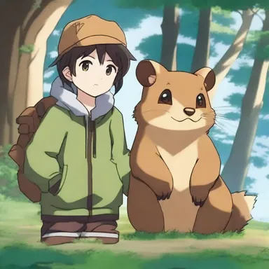 In an anime series set in a fantasy world, the protagonist befriends a magical hyrax with the ability to communicate with humans, becoming an important ally in their quest to save the kingdom.