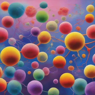 The artist created a stunning painting that depicted a polyvalent immune system fighting against various pathogens.