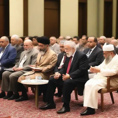 The symposium on interfaith dialogue aimed to foster understanding and harmony among representatives of different religions, allowing them to share their beliefs and practices.