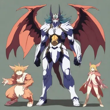 The metamorphous powers of the protagonist in the anime allowed them to transform into different mythical creatures.