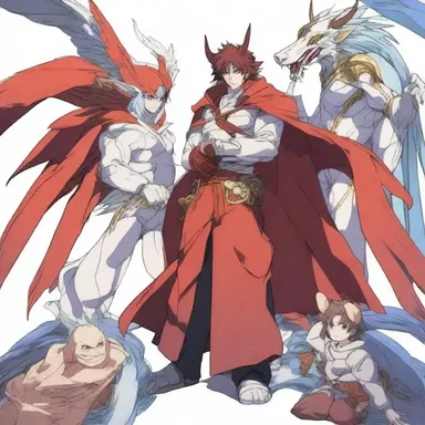 The metamorphous powers of the protagonist in the anime allowed them to transform into different mythical creatures.