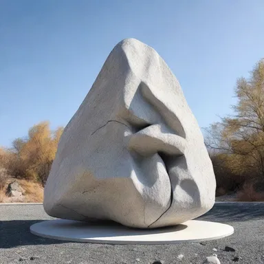 The artist used the concept of metamorphous rocks to create a stunning sculpture that depicted the transition from one form to another.