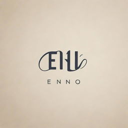 Generate a logo with the stylized acronym 'ENO'