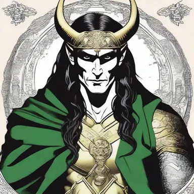 According to Norse mythology, Loki was forced to grovel before the gods as punishment for his mischievous acts.