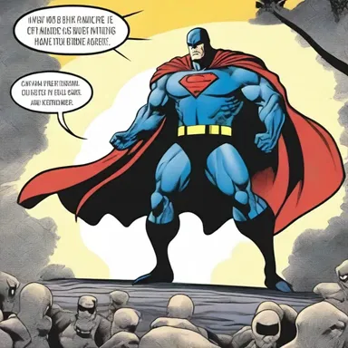 In superhero comics, the villain may make the hero grovel before their power before ultimately being defeated.