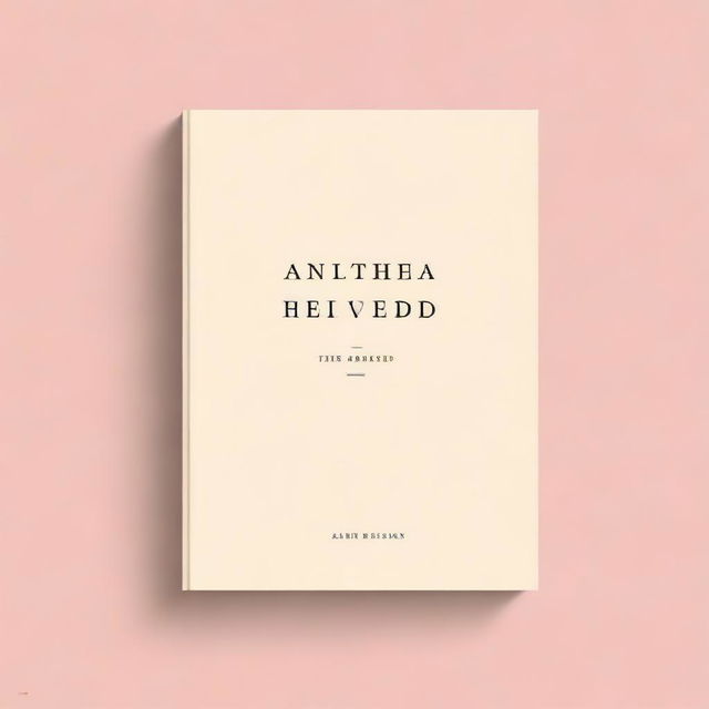 An elegant, high-quality book cover for 'The Anthology of the Beloved' by Althea Fabian