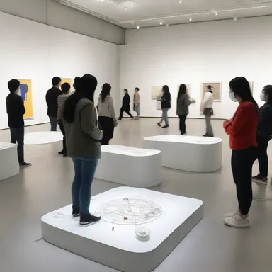 The museum organized an exhibition game where visitors could participate in interactive installations and explore different forms of artistic expression.