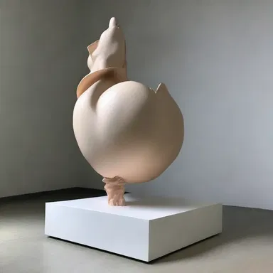 The artist created a provocative sculpture showcasing the beauty and diversity of the pubic region, challenging societal norms and expectations.