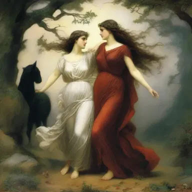 In Greek mythology, Persephone's abduction by Hades was an unexpected event for her and her mother Demeter.