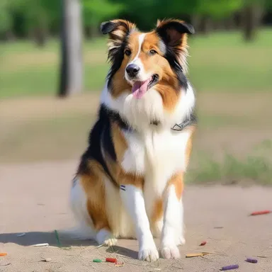 Why did the collie bring a ruler to the dog park? Because he was a straight-A collie!