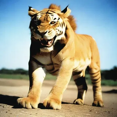The vicious liger haunted the dreams of the protagonist in the horror movie, terrorizing anyone who crossed its path.