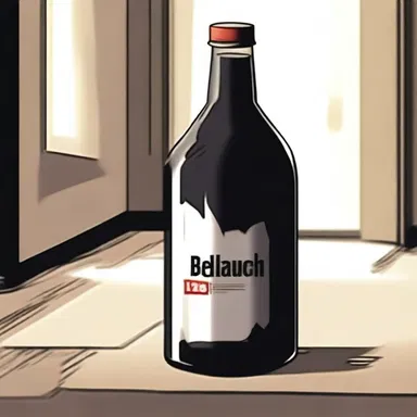 The protagonist stumbled upon a mysterious bottle of bleach hidden in the basement of the haunted house.