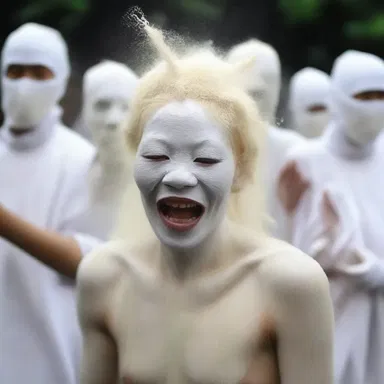 In many religious rituals, the act of bleaching represents purification and the removal of sins.