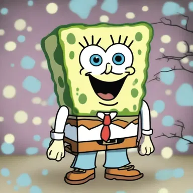In the cartoon series 'SpongeBob SquarePants', the character SpongeBob uses bleach to accidentally turn his friend Squidward into a ghostly white figure.