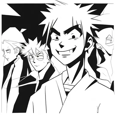 The animator used bleach to remove color from the characters when they entered a black-and-white flashback scene.