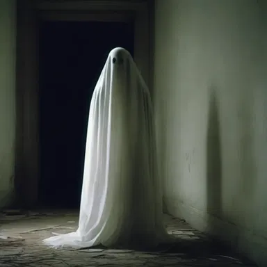 In the horror movie, the ghostly figure was depicted as a pale entity bleached of its natural color.