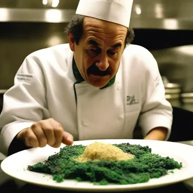 In the movie, the chef sprinkles estragon on top of the dish to add a burst of flavor.