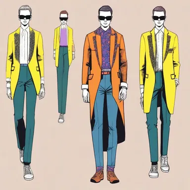 The fashion honcho decided on the color scheme and design for the upcoming runway show.