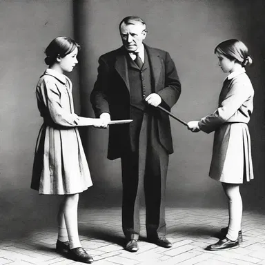 In the classic novel, the strict headmaster wielded the tawse with a cold determination, instilling fear in the hearts of the students.