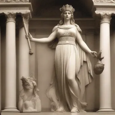 In Greek mythology, Athena acted as a friend of the court by advising the gods on matters of law and justice.