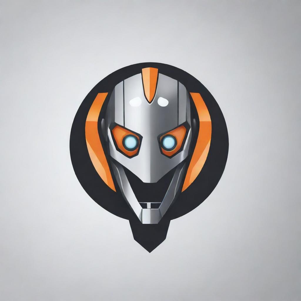 Logo design of transforming robots, incorporating futuristic and mechanical elements with a sleek and stylish approach.